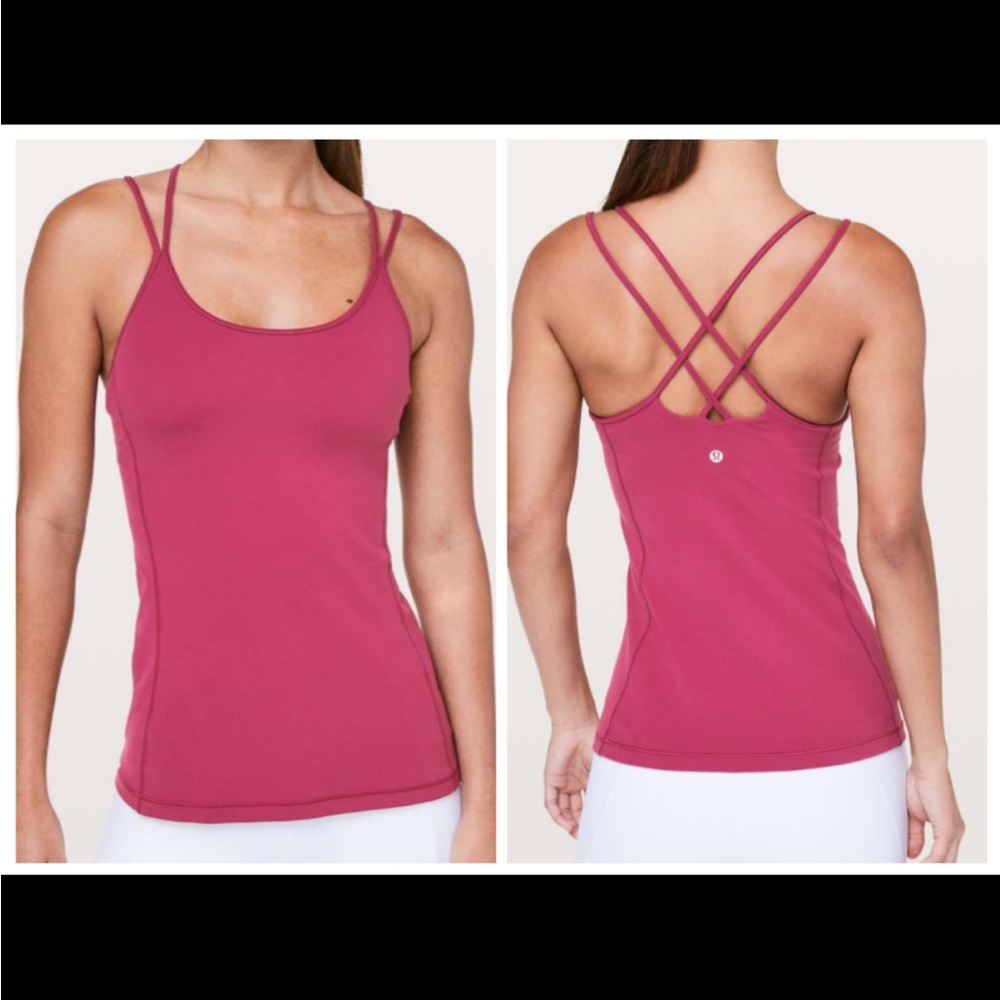Lululemon Free To Be Tank *Nulu Star Ruby size 6 in EUC.